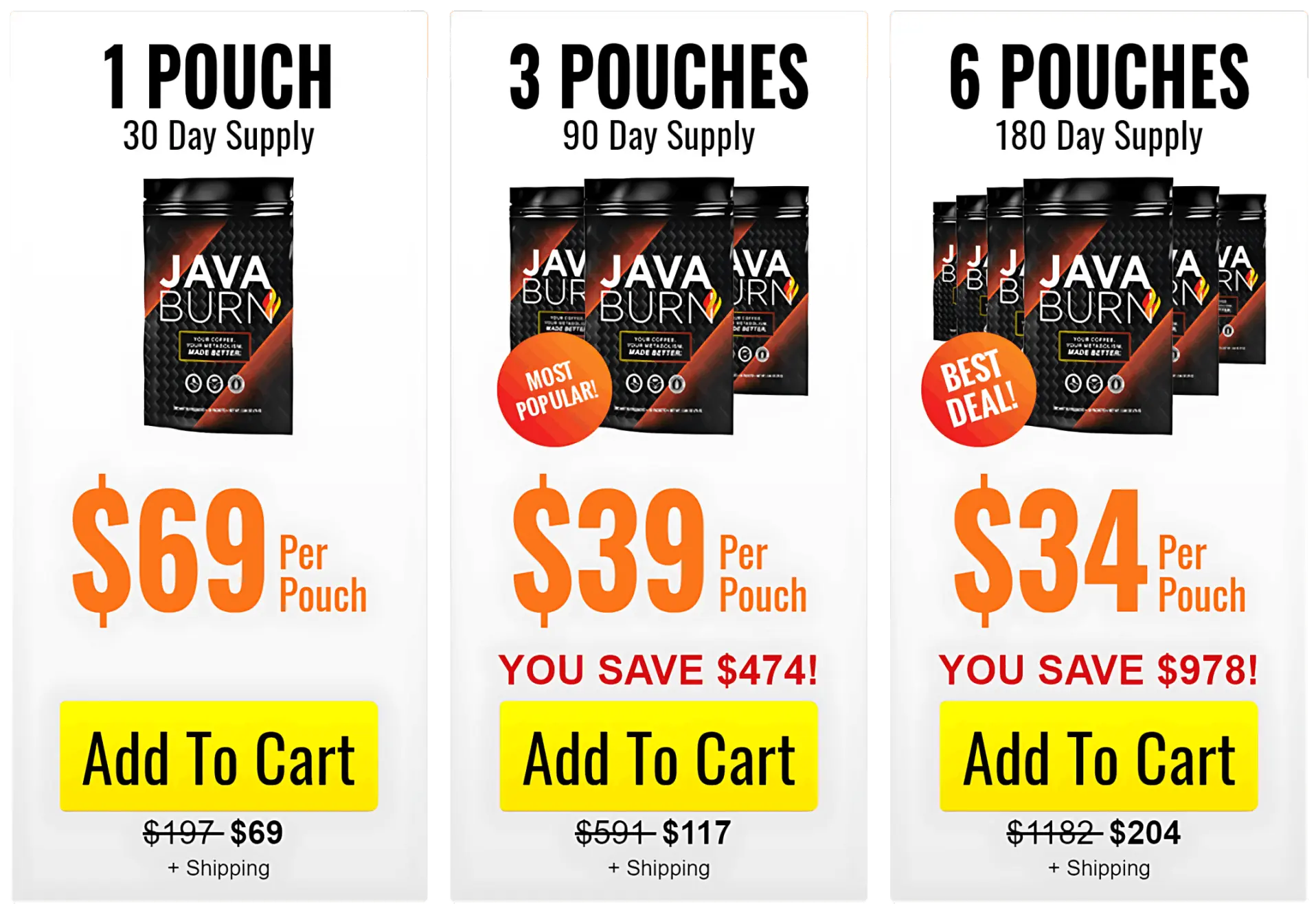 Java Burn price